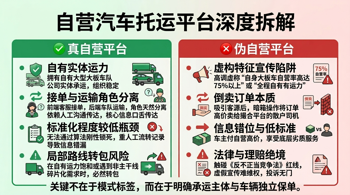 汽车托运自营平台特点